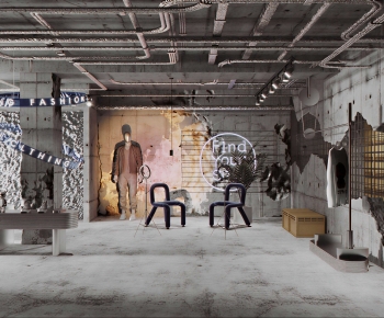Industrial Style Clothing Store-ID:395124917