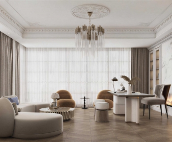 French Style A Living Room-ID:571571117