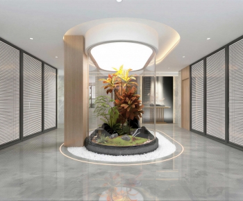 Modern Office Reception Desk-ID:875544073