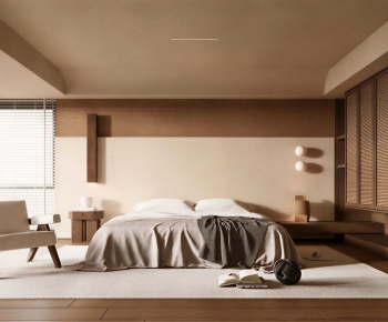Wabi-sabi Style Bedroom-ID:516139989