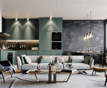 Modern A Living Room-ID:496046076