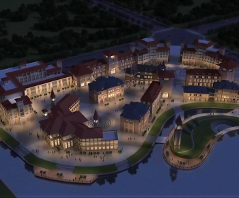 European Style Architectural Bird's-eye View Planning-ID:168199063
