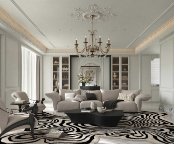 French Style A Living Room-ID:969213961
