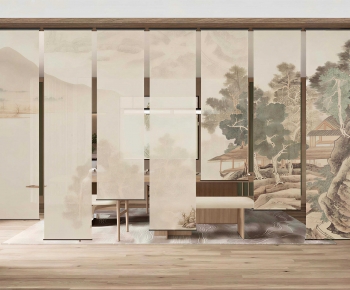 New Chinese Style Door Curtain-ID:314748055