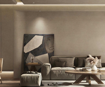 Wabi-sabi Style A Living Room-ID:924794916
