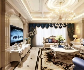 European Style A Living Room-ID:709540819