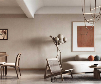 Wabi-sabi Style A Living Room-ID:461409092