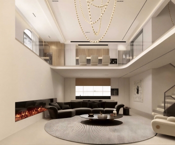 Modern A Living Room-ID:718810086
