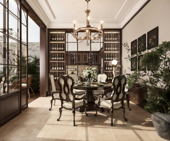 American Style Dining Room-ID:914904125