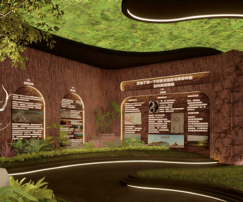 Modern Exhibition Hall-ID:540735016