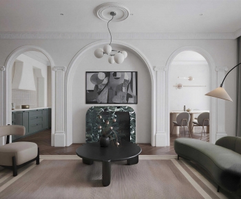 French Style A Living Room-ID:797219993