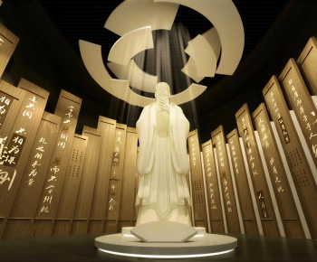New Chinese Style Exhibition Hall-ID:537607919