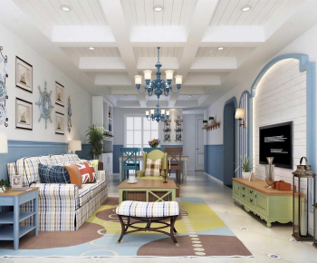 Mediterranean Style A Living Room-ID:273484956