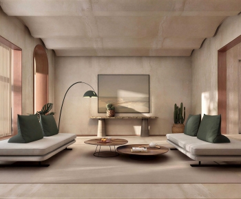Wabi-sabi Style A Living Room-ID:383914951