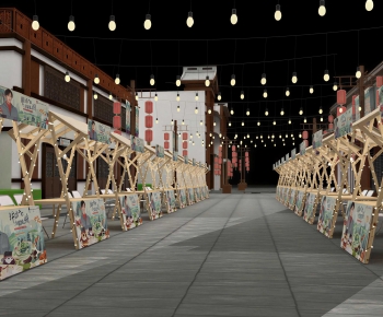 New Chinese Style Commercial Street-ID:667328833