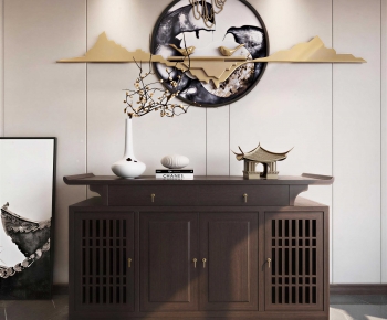 New Chinese Style Side Cabinet-ID:600400089