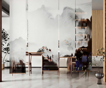 New Chinese Style Door Curtain-ID:900466923