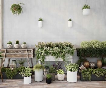 Modern Potted Green Plant-ID:230089903