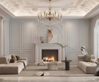 French Style A Living Room-ID:258858925