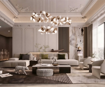 French Style A Living Room-ID:120281933