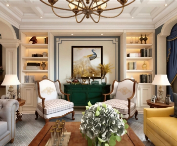 European Style A Living Room-ID:483963016