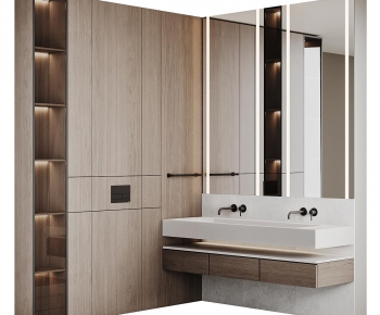 Modern Bathroom Cabinet-ID:739115959