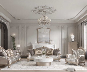 French Style A Living Room-ID:414761072