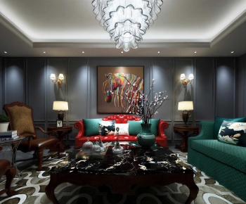 New Classical Style A Living Room-ID:872967966