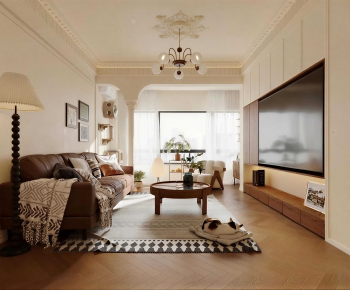 French Style A Living Room-ID:447727929