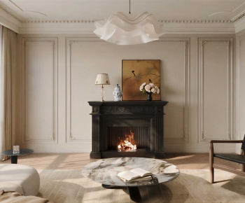 French Style A Living Room-ID:828751095