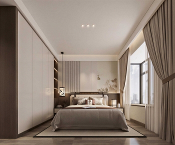 New Chinese Style Bedroom-ID:423980009