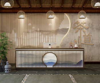 New Chinese Style Teahouse Tea House-ID:788569587