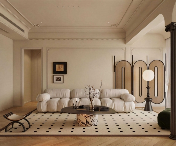 French Style A Living Room-ID:377834081