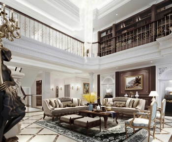 European Style A Living Room-ID:445997957
