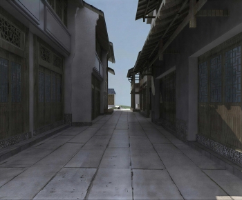 Chinese Style Commercial Street-ID:423314093