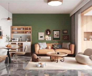 Modern A Living Room-ID:417469989