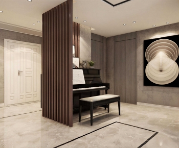 Modern Piano Room-ID:877985951