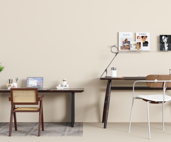Modern Computer Desk And Chair-ID:534759049