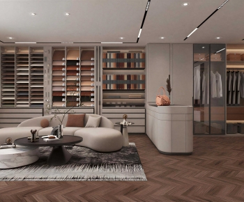 Modern Clothes Storage Area-ID:884621194