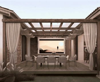 New Chinese Style Courtyard/landscape-ID:288413057