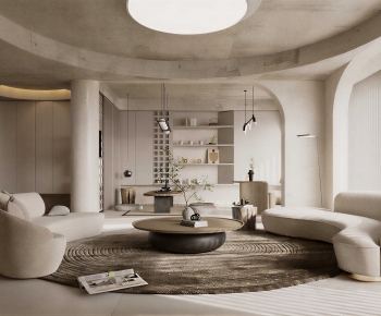 Wabi-sabi Style A Living Room-ID:102560536