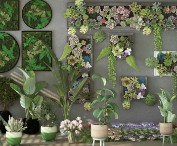 Modern Potted Green Plant-ID:688272003