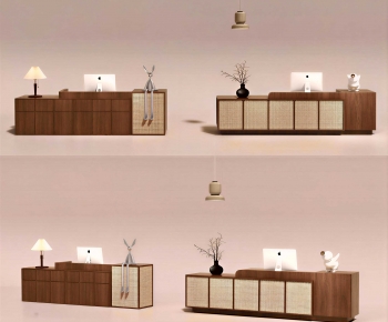 Wabi-sabi Style Reception Desk-ID:962939026