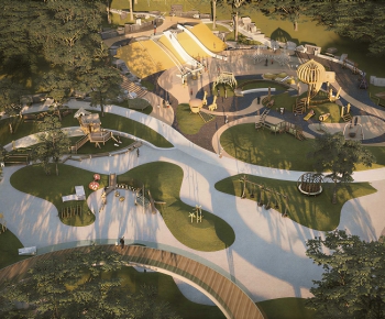 Modern Park Landscape-ID:534790046
