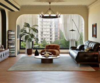 Modern A Living Room-ID:743139037