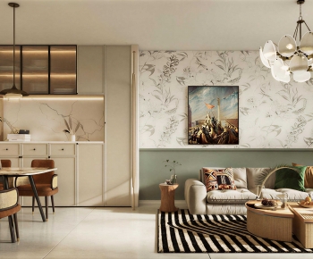 French Style A Living Room-ID:134720884
