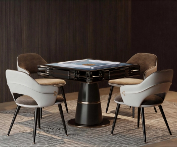Modern Mahjong Tables And Chairs-ID:803566938