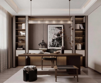 New Chinese Style Study Space-ID:801584966