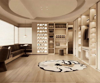 Modern Clothes Storage Area-ID:635348085