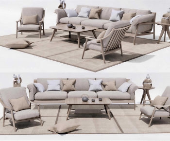 Wabi-sabi Style Sofa Combination-ID:235666042